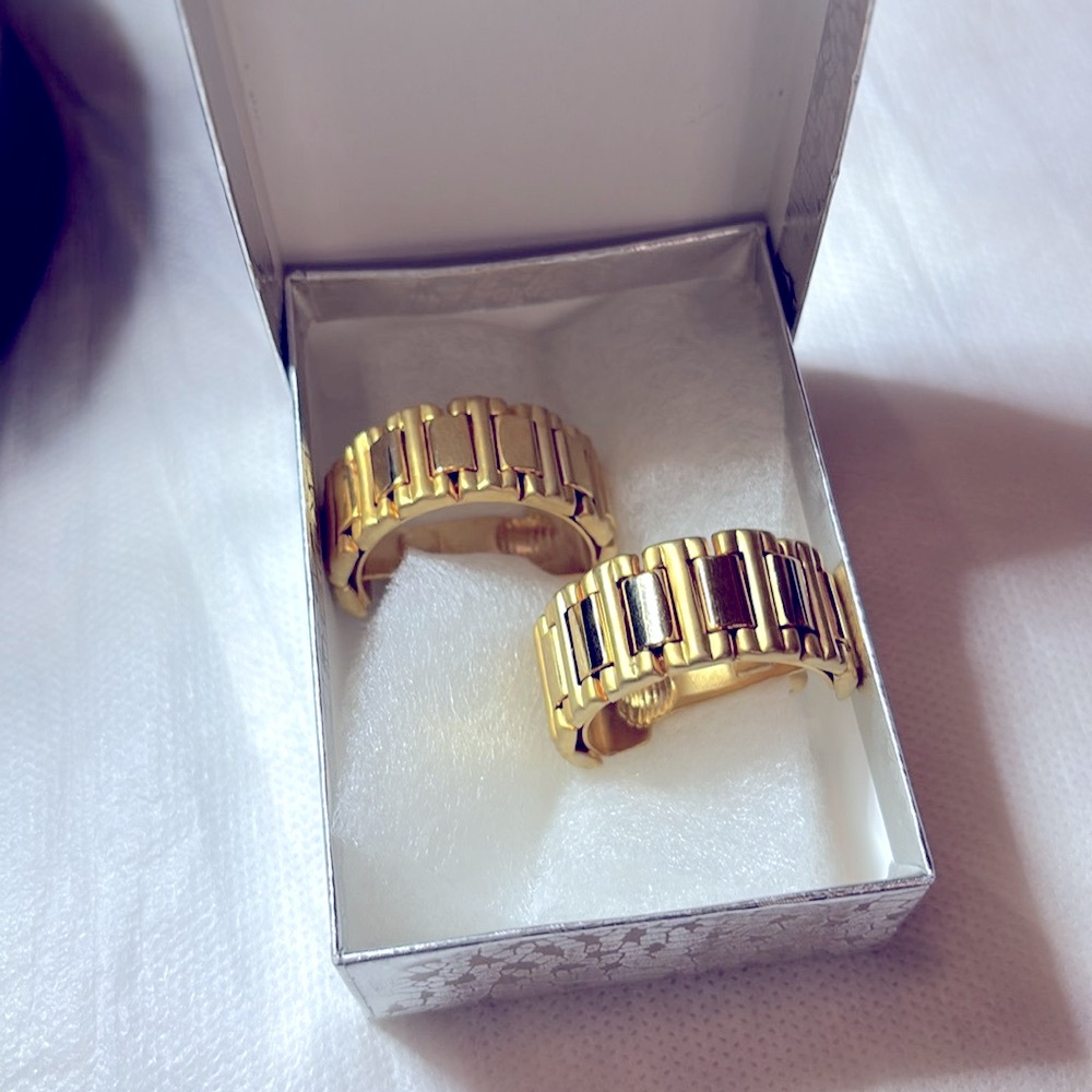Gold Clip-On Earrings